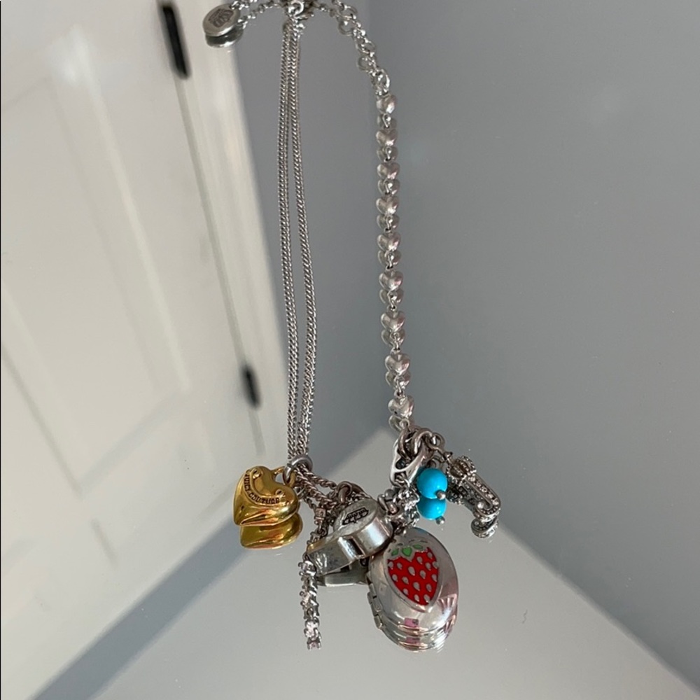 Juicy Couture locket and charm necklace